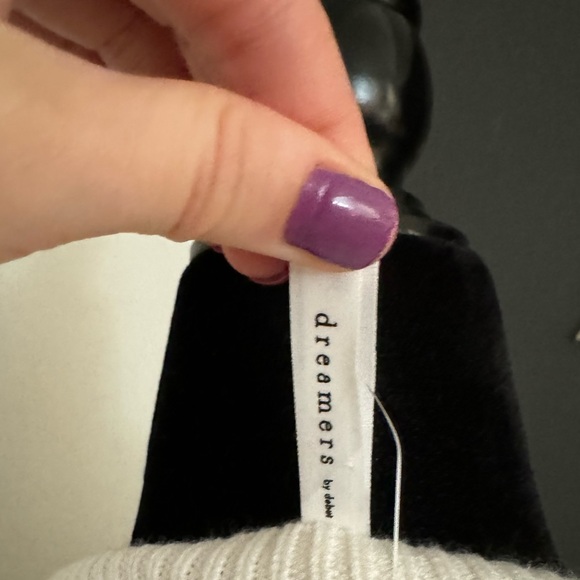 Dreamers by debut knit sweater dress with black bow detail. Size medium. - Picture 5 of 5